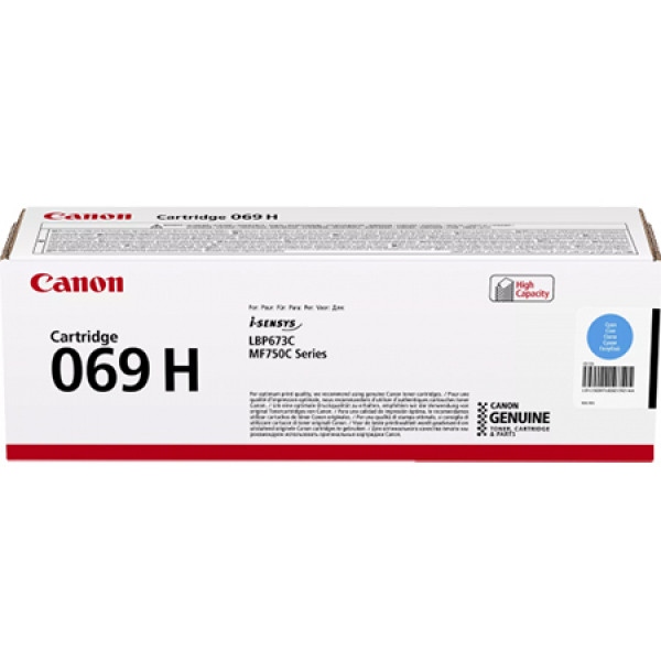 Картридж для лазерних принтерів/БФП Canon 069H MF752Cdw/MF754Cdw/LBP673Cdw Cyan (5097C002)