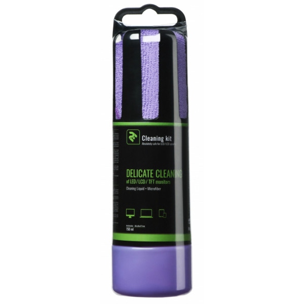 Набір для чищення екранів 2E 150ml Liquid for LED/LCD + серветка Violet (2E-SK150VT)