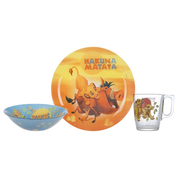 Набір дитячий 3 пр. Luminarc Disney Lion King  (P9345)