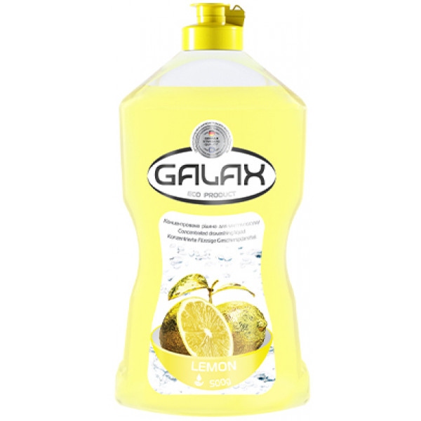 Засіб для ручного миття посуду GALAX Лимон концентрат 500 г