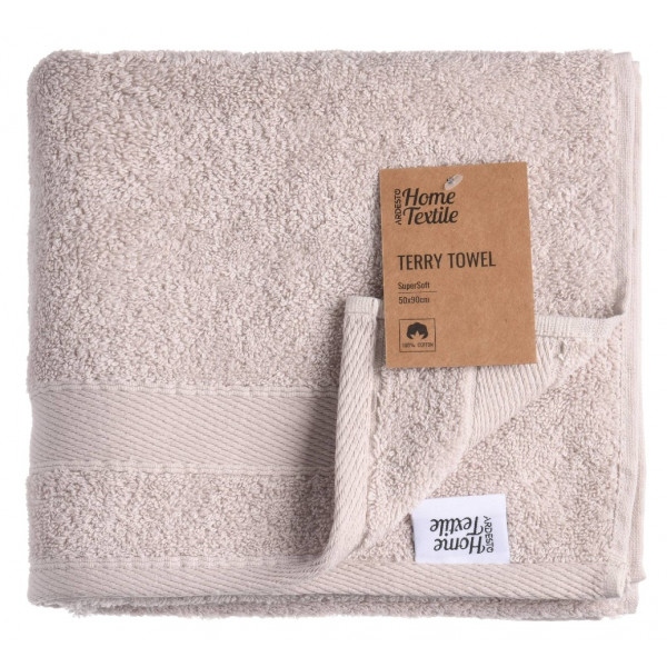 Рушник для обличчя Ardesto махрове SuperSoft беж 50х90 см (ART2250NS)