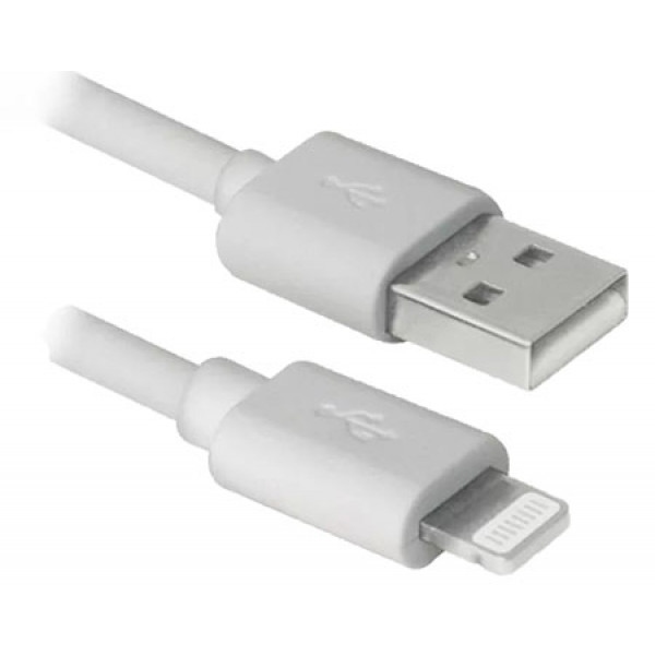 Кабель синхронізації даних REAL-EL USB Type-C-Lightning 2 m White (4743304104697)