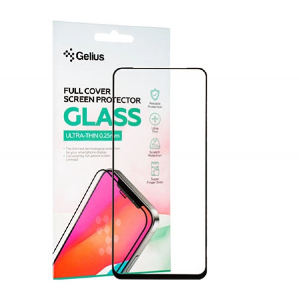 Захисне скло для смартфону Gelius Full Cover Ultra-Thin 0.25mm for Xiaomi Redmi Note 10 5G Black (91082)
