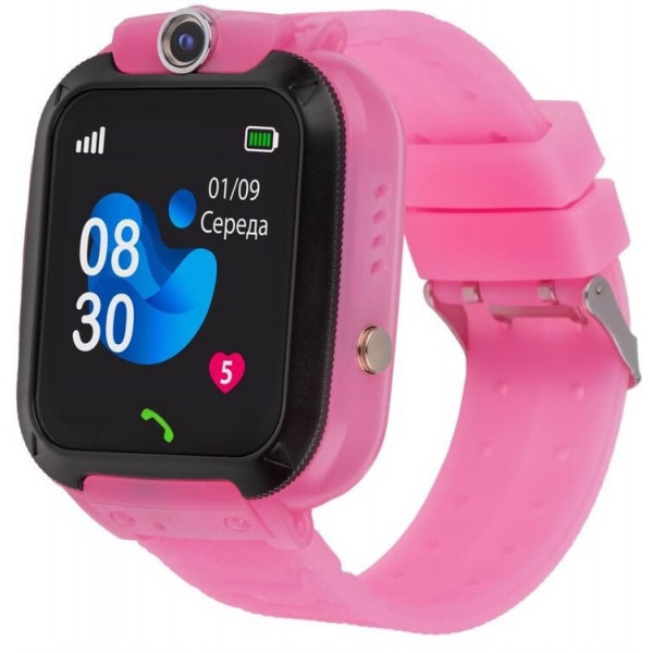 Дитячий годинник AmiGo GO007 FLEXI GPS Pink