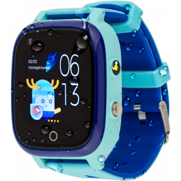 Дитячий годинник AmiGo GO005 4G WIFI Thermometer Blue