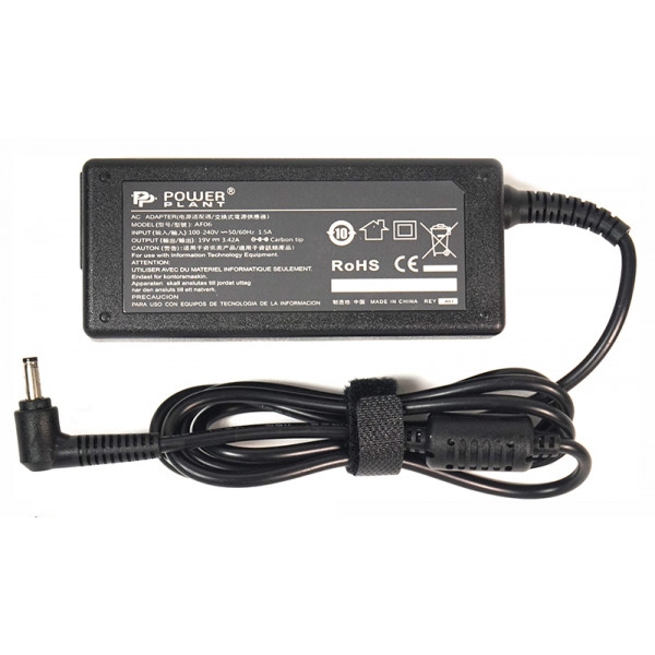 Зарядний пристрій для ноутбука PowerPlant Acer 220V 19V 65W 3.42A (AC65F5521)