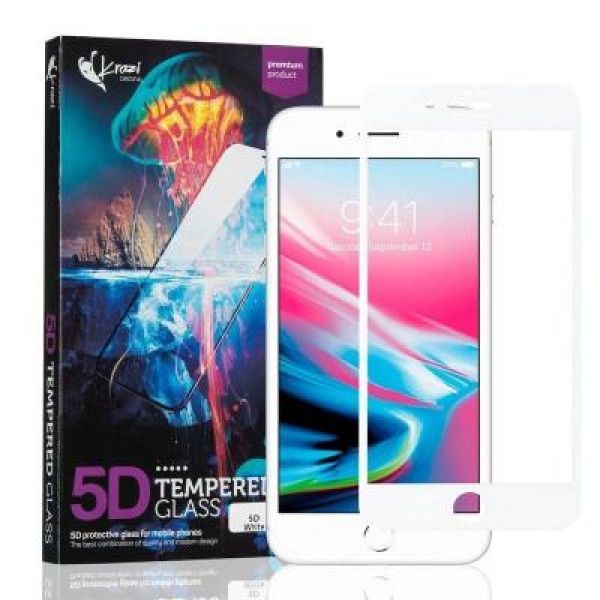 Захисне скло для смартфону Krazi 5D for iPhone 7 Plus/8 Plus White (71976)