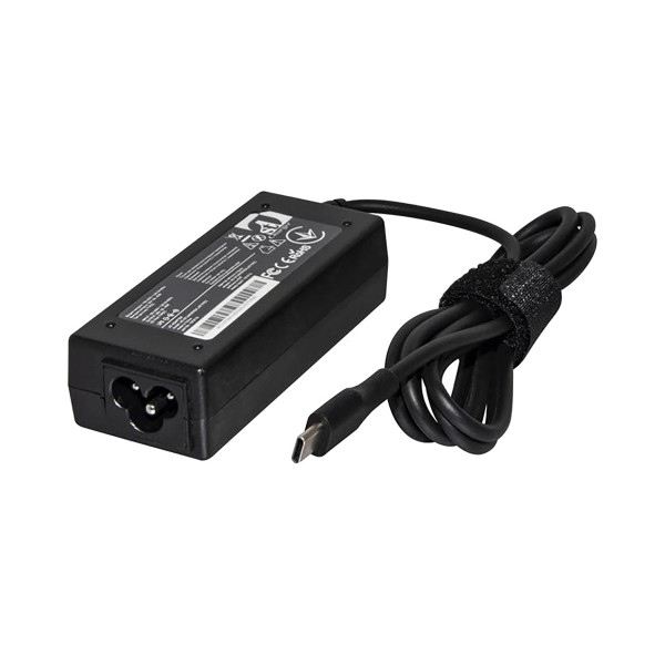Зарядний пристрій для ноутбука 1stCharger 45W Type C силовий кабель (AC1STUNIVERSAL45TYPEC)