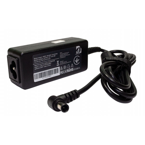 Зарядний пристрій для ноутбука 1stCharger Samsung 42W 12V 3.5A 6.5x4.4 силовий кабель (AC1STSA42WD1)