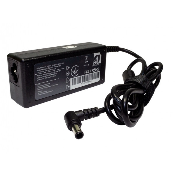Зарядний пристрій для ноутбука 1stCharger Samsung 56W 14V 4A 6.5x4.4 силовий кабель (AC1STSA56WD2)