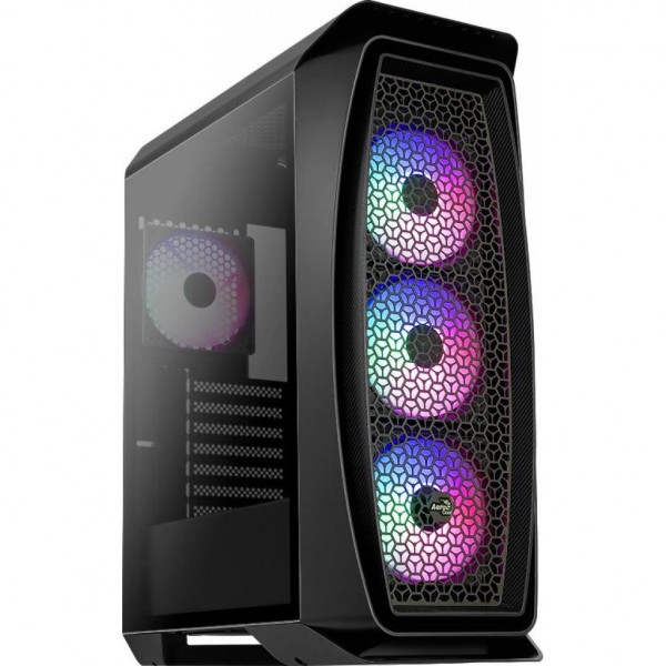 Корпус AEROCOOL Aero One Frost FRGB Tempered Glass (Aero One Frost-GBKv1) Black без БП