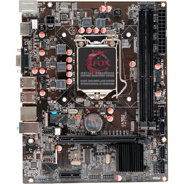 Материнська плата AFOX s1156 H55 2xDDR3 HDMI VGA mATX (IH55-MA6)