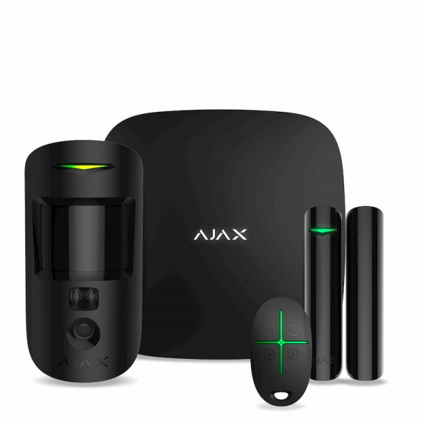 Стартовий набір для управління приладами Ajax StarterKit Cam Plus чорний (000019876)