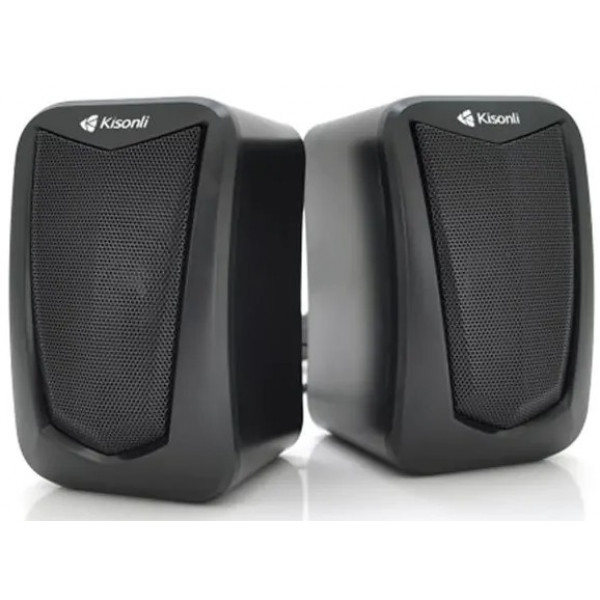 Комп'ютерна акустика звичайна 2.0 Kisonli KS-06/23408 Black