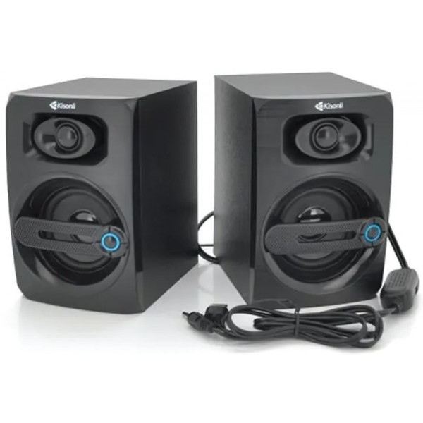 Комп'ютерна акустика звичайна 2.0 Kisonli T-010/23415 Black
