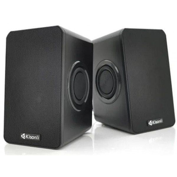 Комп'ютерна акустика звичайна 2.0 Kisonli T-013/23419 Black