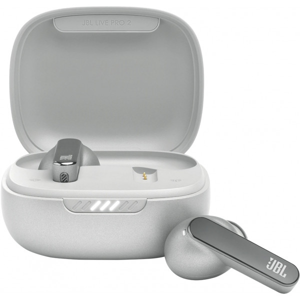 Навушники вкладиші бездротові TWS JBL Live Pro 2 Silver (JBLLIVEPRO2TWSSIL)