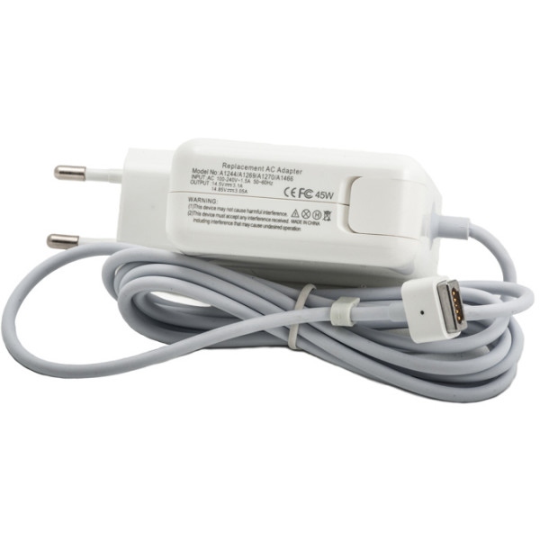 Зарядний пристрій для ноутбука PowerPlant Apple 220V 14.5V 45W 3.1A Magnet Tip (AP45PMAG)