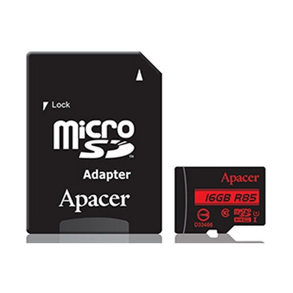 Карта пам'яті Apacer microSDHC 16GB UHS-I U1 + adapter (AP16GMCSH10U5-R)