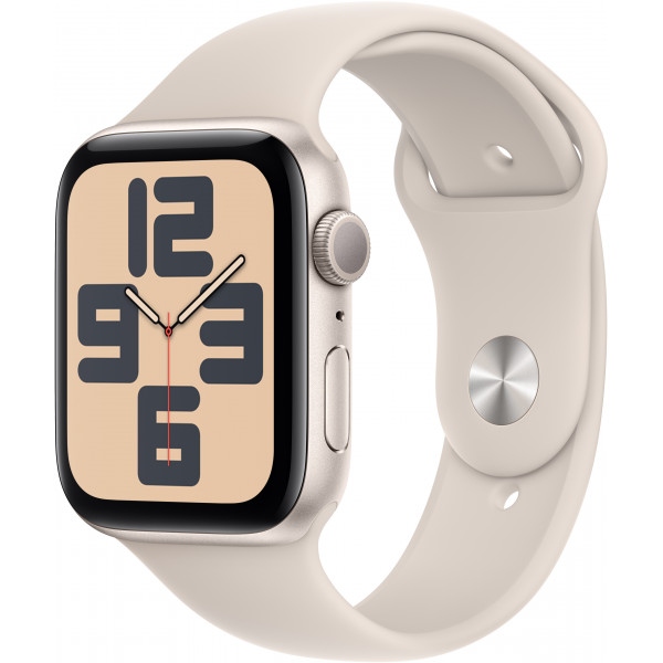 Смарт-годинник Apple Watch SE GPS 44mm Starlight Aluminium Case with Starlight Sport Band - S/M