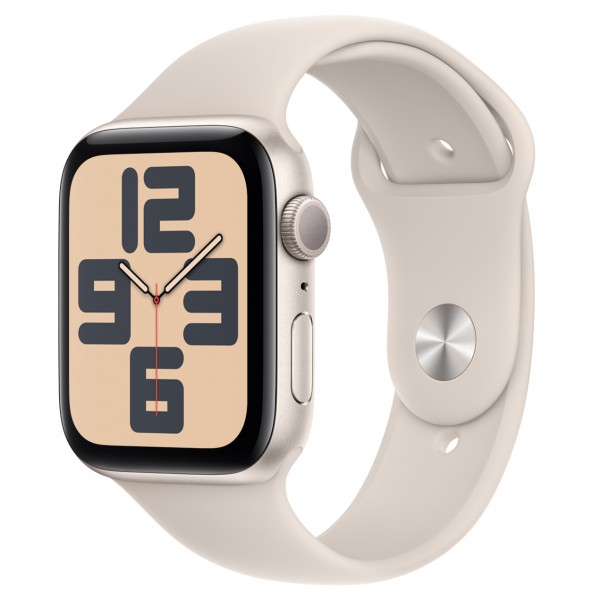 Смарт-годинник Apple Watch SE GPS 44mm Starlight Aluminium Case with Starlight Sport Band - M/L