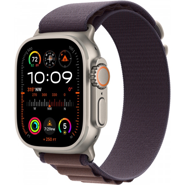 Смарт-годинник AppleWatch Ultra 2 GPS 49mm Titanium Case with Indigo Alpine Loop - Large