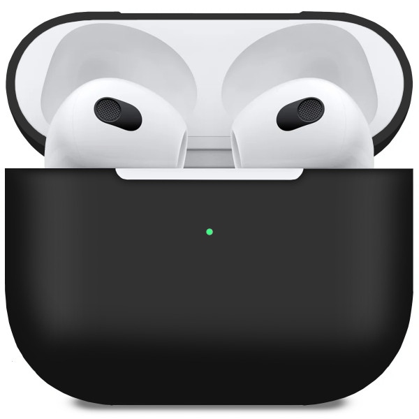 Чохол для навушників MakeFuture Apple AirPods 3 Silicone Black (MCL-AA3BK)