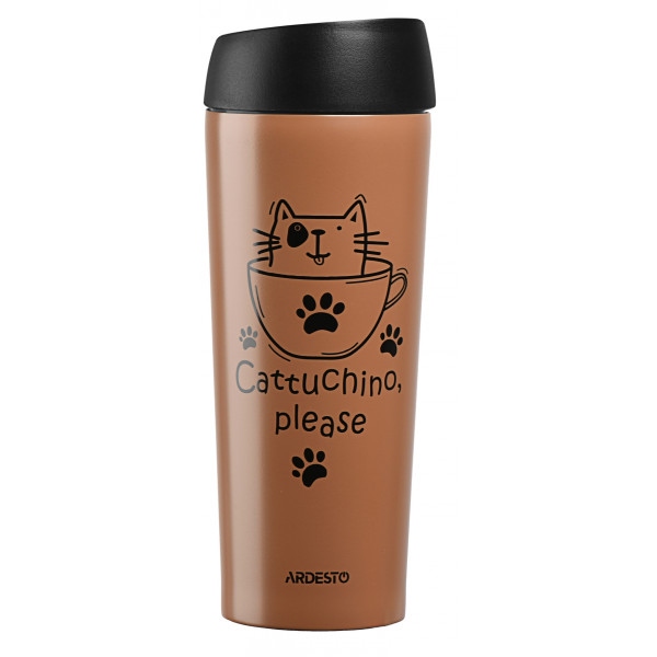 Термочашка Ardesto Coffee Time Cat 450 мл (AR2645DMM)