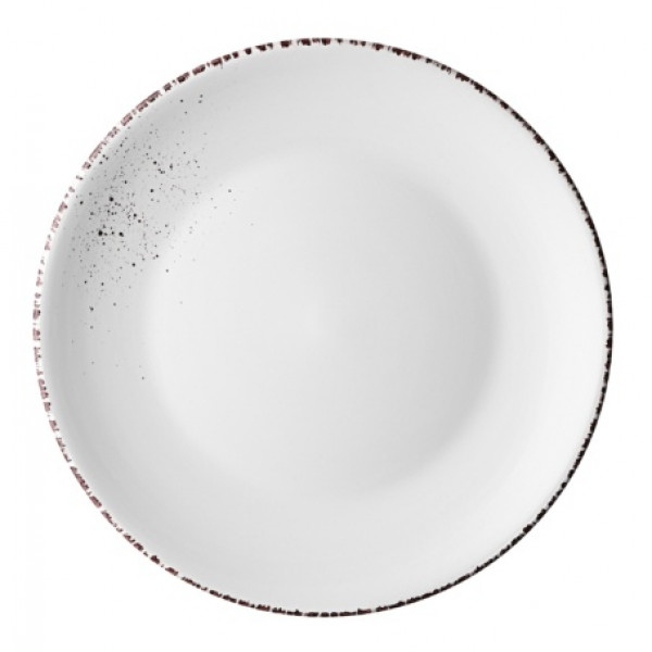 Тарілка обідня Ardesto Lucca 26 см Winter White (AR2926WMC)