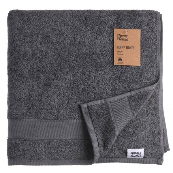 Рушник банний Ardesto махрове SuperSoft графіт 70х140 см (ART2270MC)