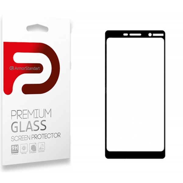 Захисне скло для смартфону Armorstandart Full Glue for Nokia 7 Plus Black (ARM54219-GFG-BK)