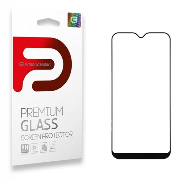 Захисне скло для смартфону Armorstandart Samsung Galaxy A01 SM-A015 Black Full Glue (ARM56192)