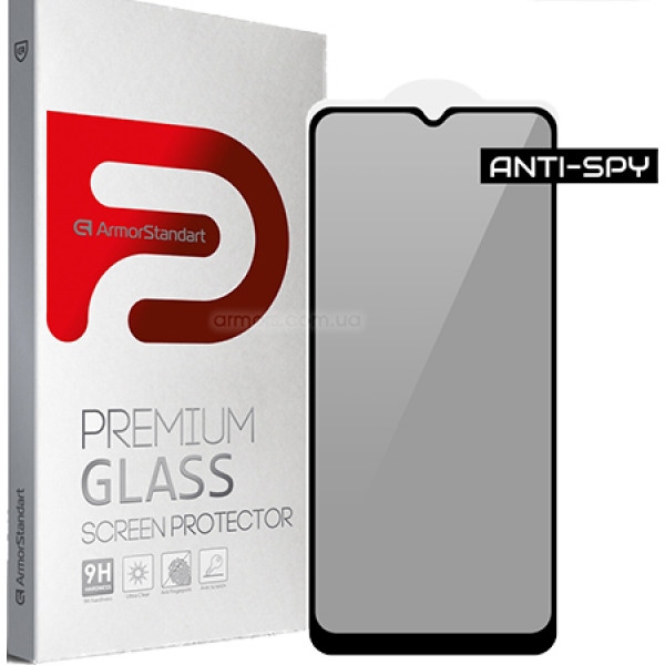 Захисне скло для смартфону Armorstandart FG Anti Spy for Samsung A02s (A025) Black (ARM58647)