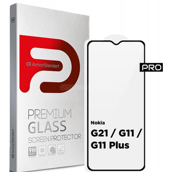 Захисне скло для смартфону Armorstandart Pro for Nokia G21 / G11 / G11 Plus Black (ARM61707)