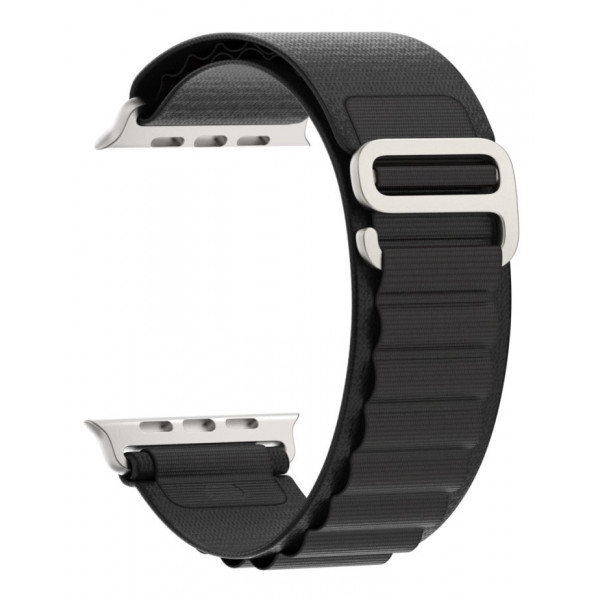 Ремінець для смарт-годинника Armorstandart Alpina Band for Apple Watch 42mm/44mm/45mm Black (ARM64977)