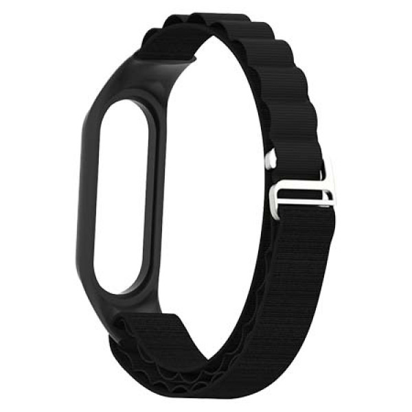 Ремінець для фітнес-браслету Armorstandart AlpinaStyle Band for Xiaomi Mi Band 7/6/5/4 Black (ARM64987)