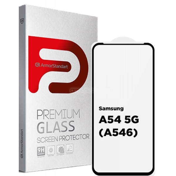 Захисне скло для смартфону Armorstandart Full Glue for Samsung A54 5G (A546) Black (ARM66204)