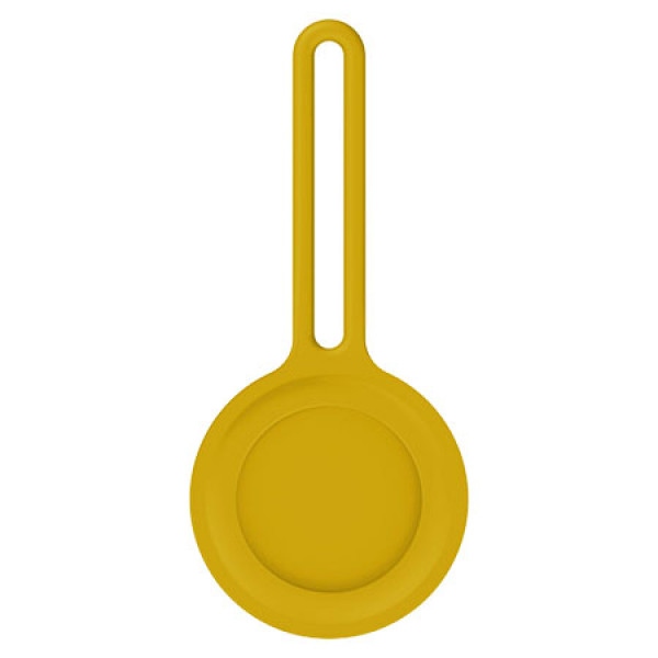 Чохол для бездротового маяка Armorstandart for AirTag Silicone Long Loop Yellow (ARM58996)