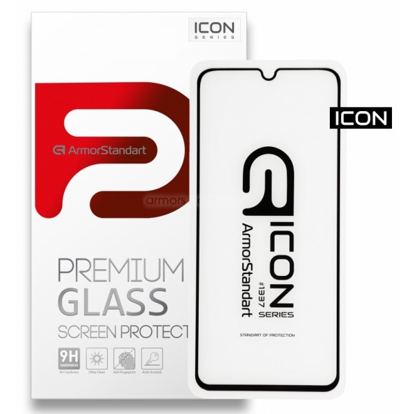 Захисне скло для смартфону Armorstandart Icon for Huawei Y6p Black 0.33mm (ARM56792-GIC-BK)