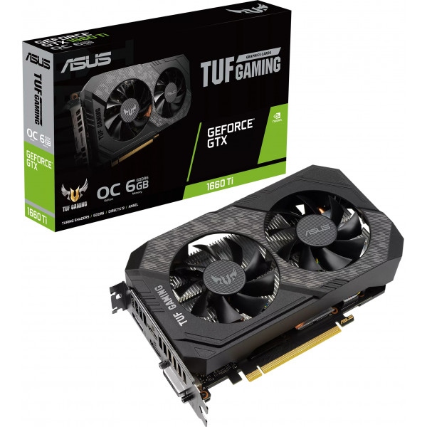 Відеокарта Asus NVIDIA GTX 1660 Ti (TUF-GTX1660TI-O6G-EVO-GAMING)