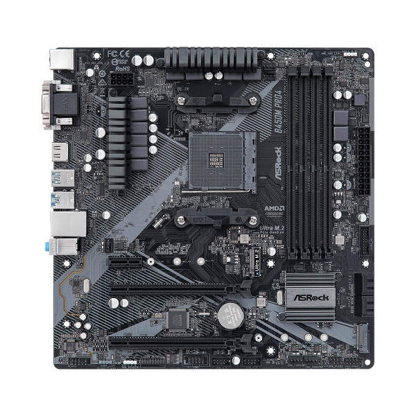 Материнська плата ASRock B450M Pro4 R2.0