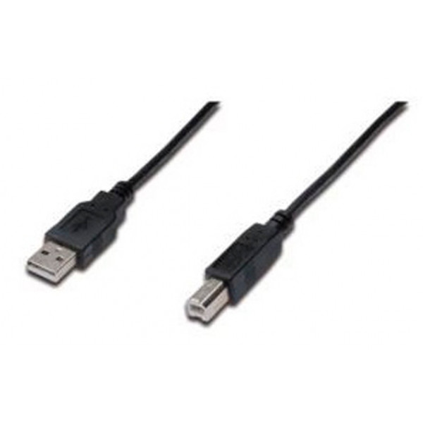 Кабель USB type A - USB type B Assmann USB 2.0 (AM/BM) 3m Black (AK-300102-030-S)