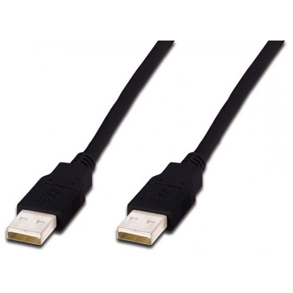 Кабель USB type A - USB type A Assmann USB 2.0 (AM/AM) 1m Black (AK-300100-010-S)