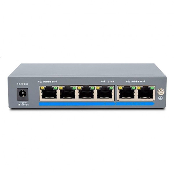 Коммутатор локальної мережі (Switch) Atis PoE-1006-4P/250m