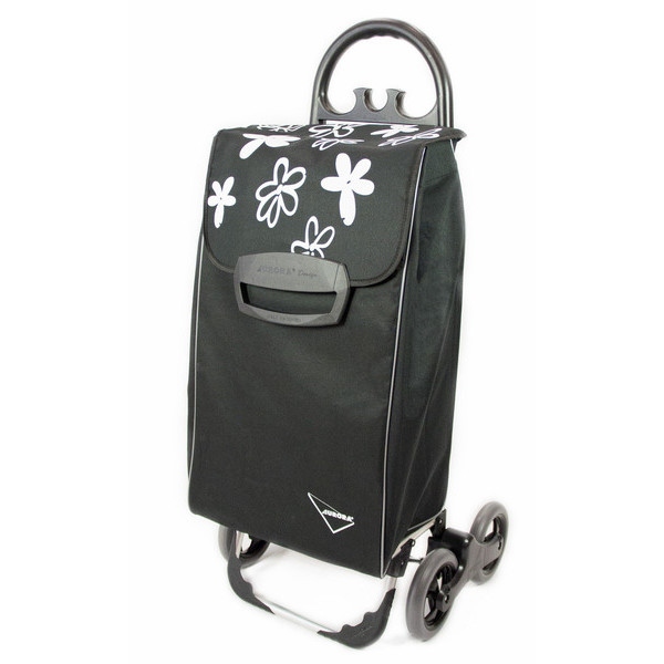 Сумка дорожня Aurora тележка Avanti 4 Basic 50 Black/Grey Flower