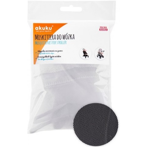 Москітна сітка для коляски Akuku White (A0445)