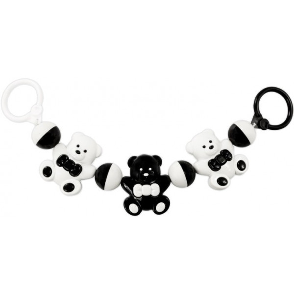 Брязкальце Akuku Ведмедик Black/White (A0468)