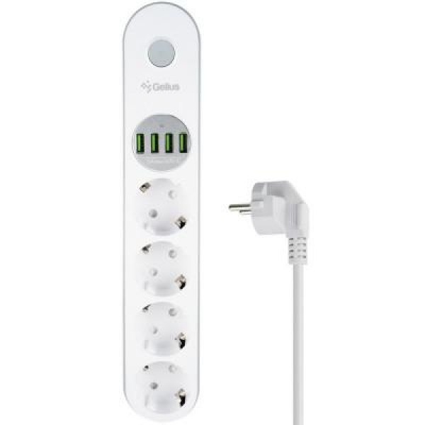 Мережевий фільтр Gelius PowerStrip G-Power 2m GP-PS-001 White (88635)