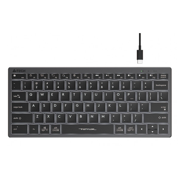 Клавіатура дротова A4tech FX61 USB Grey