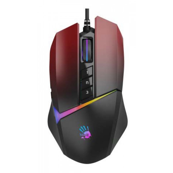 Миша дротова ігрова Bloody W60 Max (Gradient Red)